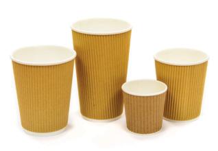 Perfect for the takeaway market and ideal for serving hot liquids such as coffee, tea and hot chocolate PCRI120K Ripple Paper Cup 4oz (120ml) Kraft 1000 1 36.95 2 33.