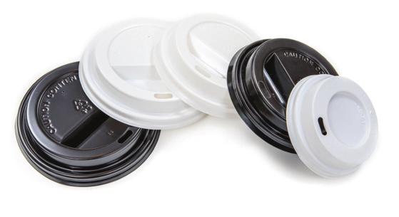 Lids for Paper Cups Enviropack sip thru lids are compatible with ripple cups, single wall cups and double wall cups.