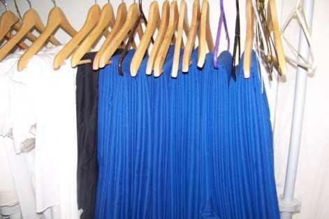 Royal blue Portable hanging clothes rack 90 round 