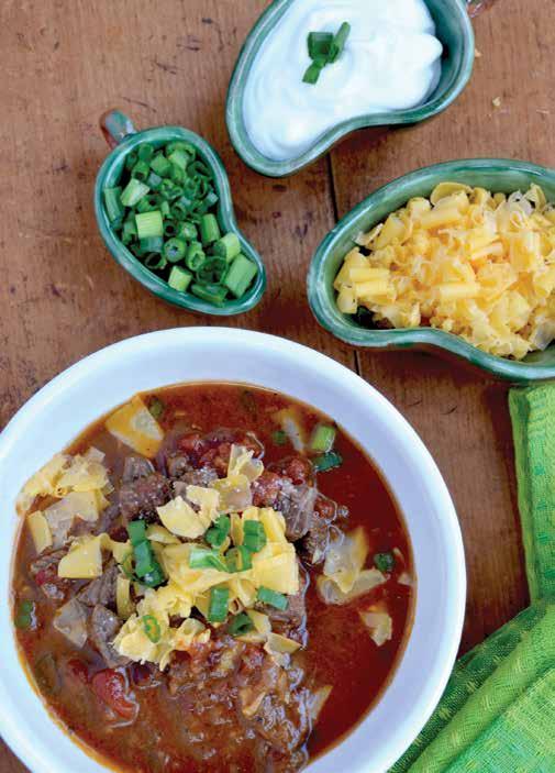 Classic Chunky Beef Chili Serves 6 to 8 2 tablespoons vegetable oil 4 pounds boneless chuck or round roast, cut into bite-sized pieces salt 1 onion, chopped 3 cloves garlic, minced 2 to 3 Chipotle