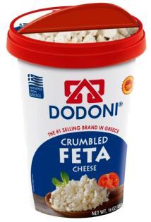 Just pop the lid and sprinkle DODONI CRUMBLED FETA