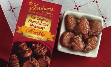Cashew Meltaways Four Original Peanut Butter Meltaway Santas tucked