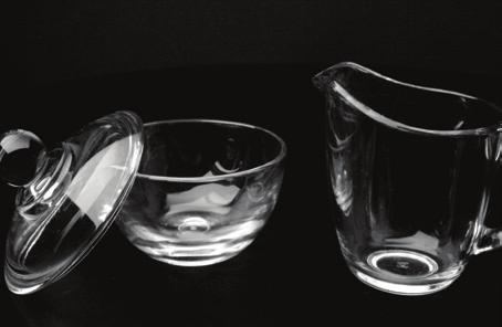 Crystal Sugar Bowl & Creamer Table Accessories GLASS ASHTRAY