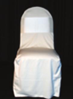 Services White Chair Cover Chairs are delivered stacked or bagged.