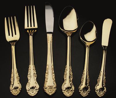 60 each Cocktail fork...0.35 Dinner knife...0.35 taffeta 120 Butter Round knife...0.35... 30.25 90 x 156 (Skirt-less cloth for 8 banquet table)... 30.25 Teaspoon...0.35 Soupspoon...0.35 LAME 90 Ice Tea Round.