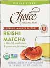 No Stir Peanut Butter CHOICE ORGANIC TEAS Matcha Reishi Tea 16
