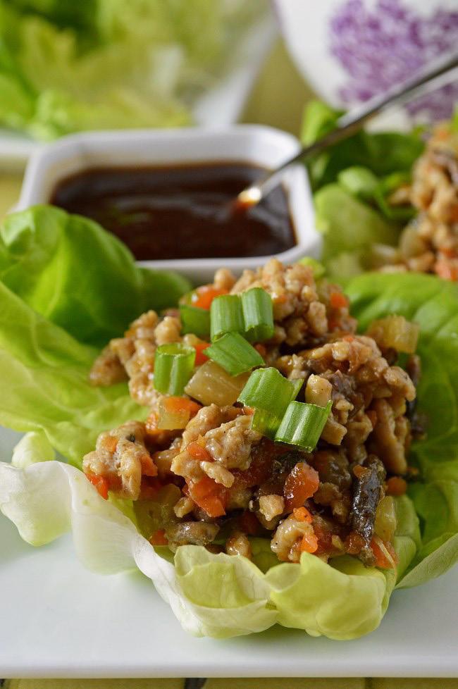 Dinner: Gluten Free Chicken Teriyaki Lettuce Wraps Let s be serious, it s still too early in the week to really be motivated to put on a huge production for dinner.
