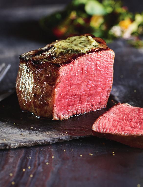 the CROWN FILET MIGNON king of steaks FIVE STAR GIFT the BACON-WRAPPED FILET How do you make our juicy Filet even better? Wrap it with seasoned bacon.