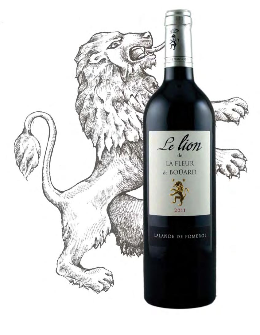 The Wine The Wine The emblem The last born in the family, Le Lion de de Boüard is made from the estate s young vines. It has been Château de Boüard s second wine since 2011.