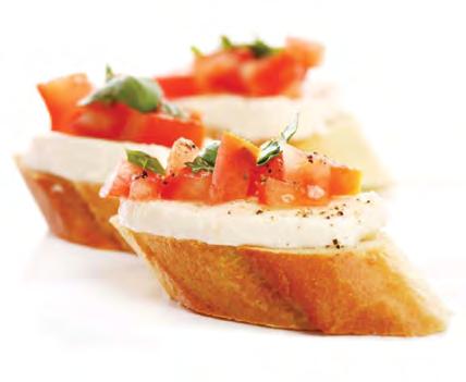 RECEPTION RECEPTION STATIONS Serves 15-20 guests. Marketplace Bruschetta and Flat Bread Station $240.