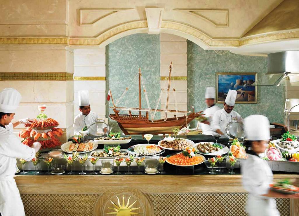 CORNICHE Corniche restaurant is a casual all-day dining destination in a bright and fresh Mediterranean setting.