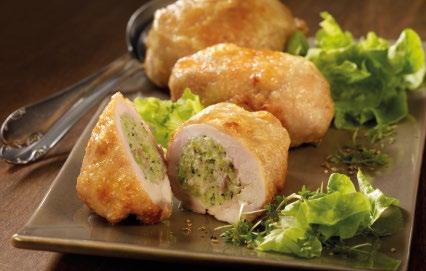 CHICKEN ROULADE "Green Aspargus" Fine roulade of the chicken leg with a savoury filling of
