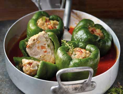 FITNESS PEPPERS, RED, "Master" Fine red pepper with a savoury filling of fresh pork mince and