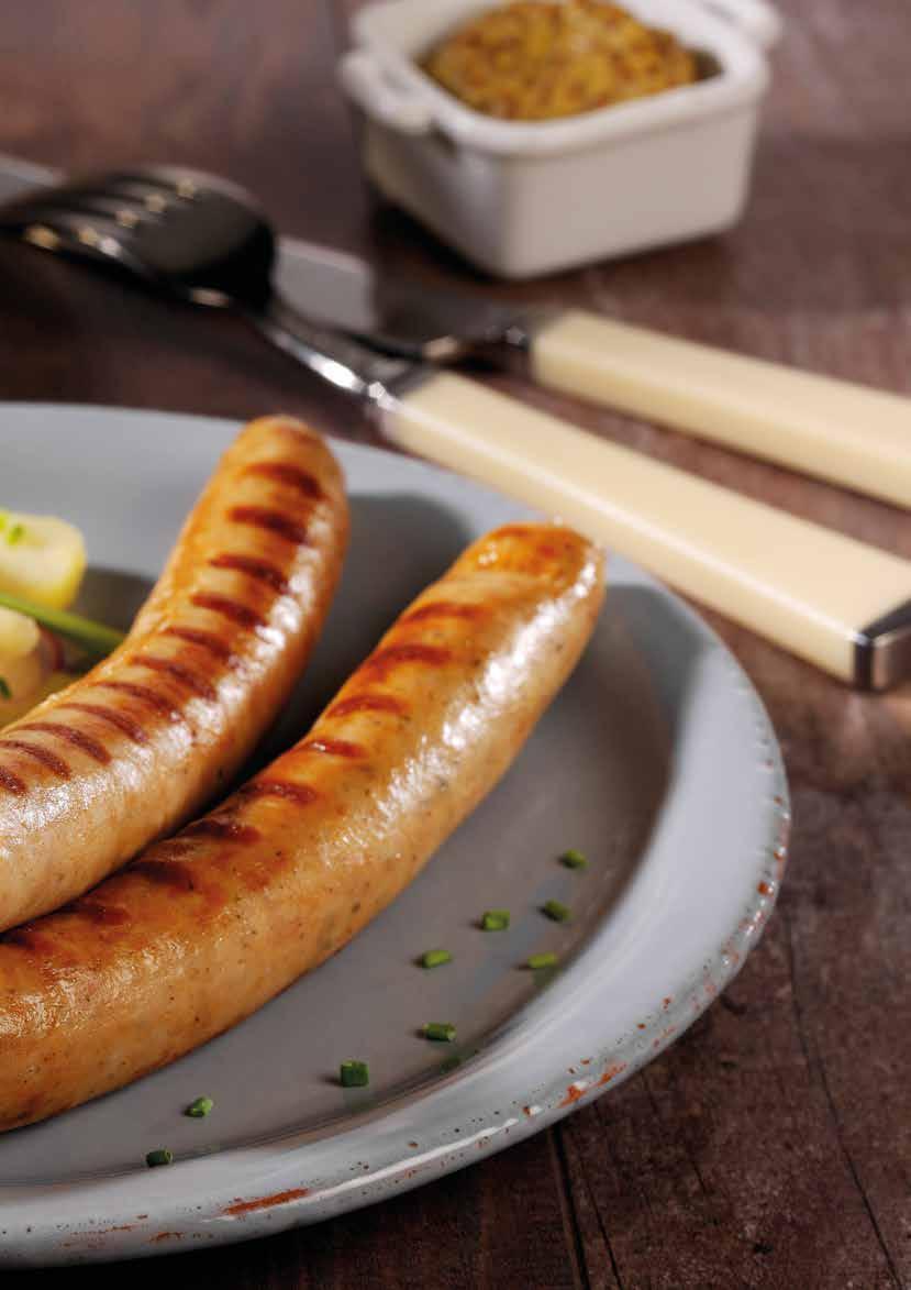 SAUSAGE SPECIALTIES Germany is a bratwurst country! Nowhere else is there such a varied selection of different sausage specialties.