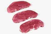 of each steak. Description: Premium lamb leg steaks are cut from the topside of lamb.
