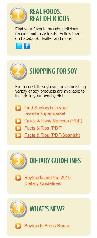 Soyfoods Month Website 837 visits to soyfoodsmonth.