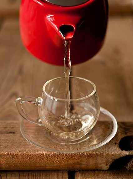 The extra fine infuser enables you to brew fine teas such as Rooibos tea and