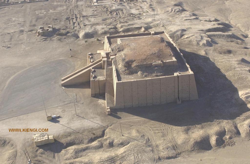 Ziggurats were a form of temple tower common to the Sumerians, Babylonians and Assyrians of ancient Mesopotamia. The earliest examples of the ziggurat were simple raised platforms.