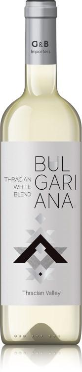 BULGARIANA THRACIAN WHITE BLEND - 2012 87 Points - Wine Enthusiast - Best Buy This unique blend is comprised of 60% Chardonnay, 20% Sauvignon Blanc,