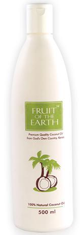 Fruit of the Earth Coconut Oil 100% Pure. 100% Natural.