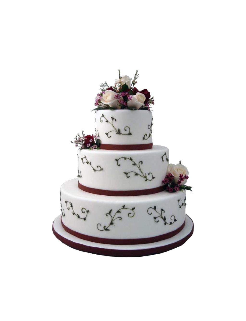 This is due to the weight of the cake, and will allow you to have the wedding cake appearance while making it easy and quick for the servers to cut and serve the cake to your guests.