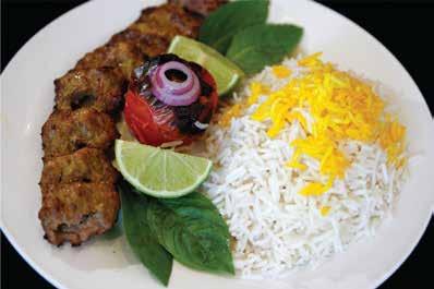 with bones or thigh fillet served with Basmati rice or salad $12.