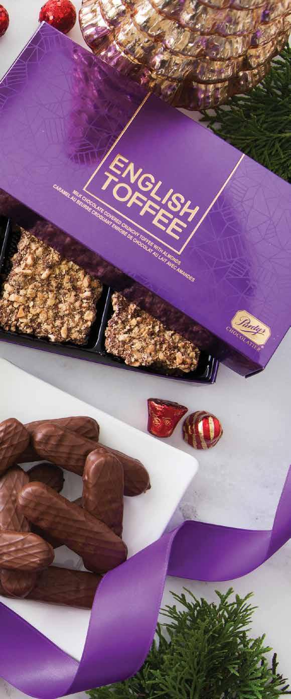 A. Almond Bark Purdys Chocolatier is the official chocolate of Christmas, and this traditional treat made with crunchy