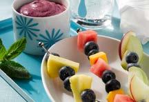 BLUEBERRY, WATERMELON AND WALNUT SALAD Dinner TIP: Dinner is the perfect meal to pack in colorful fruits and veggies for the whole family, and the more you serve, the more they are likely to eat.