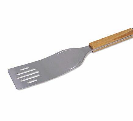 19-1/2" long. Fish Spatula SDFS1 Stainless steel fish spatula with genuine rosewood handle.