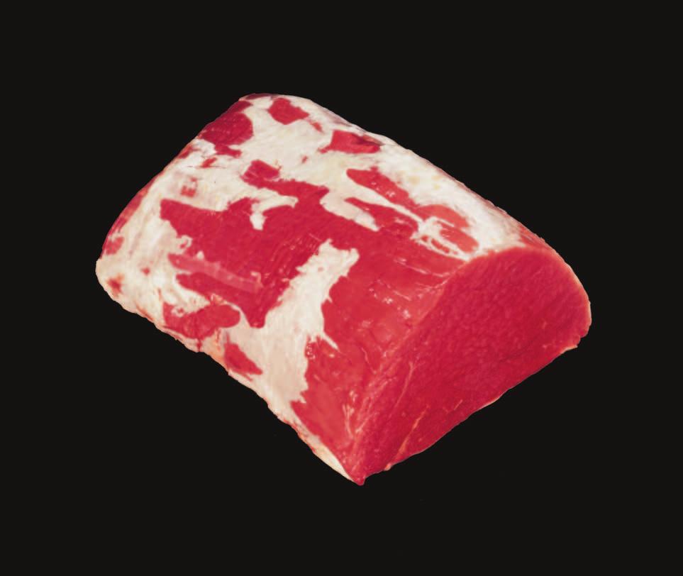 BEEF EYE ROUND ROAST This economical boneless cut is completely edible with no waste. Very lean with an excellent nutrition profile, Beef Eye Round Roast has a firm texture and milder beef flavor.