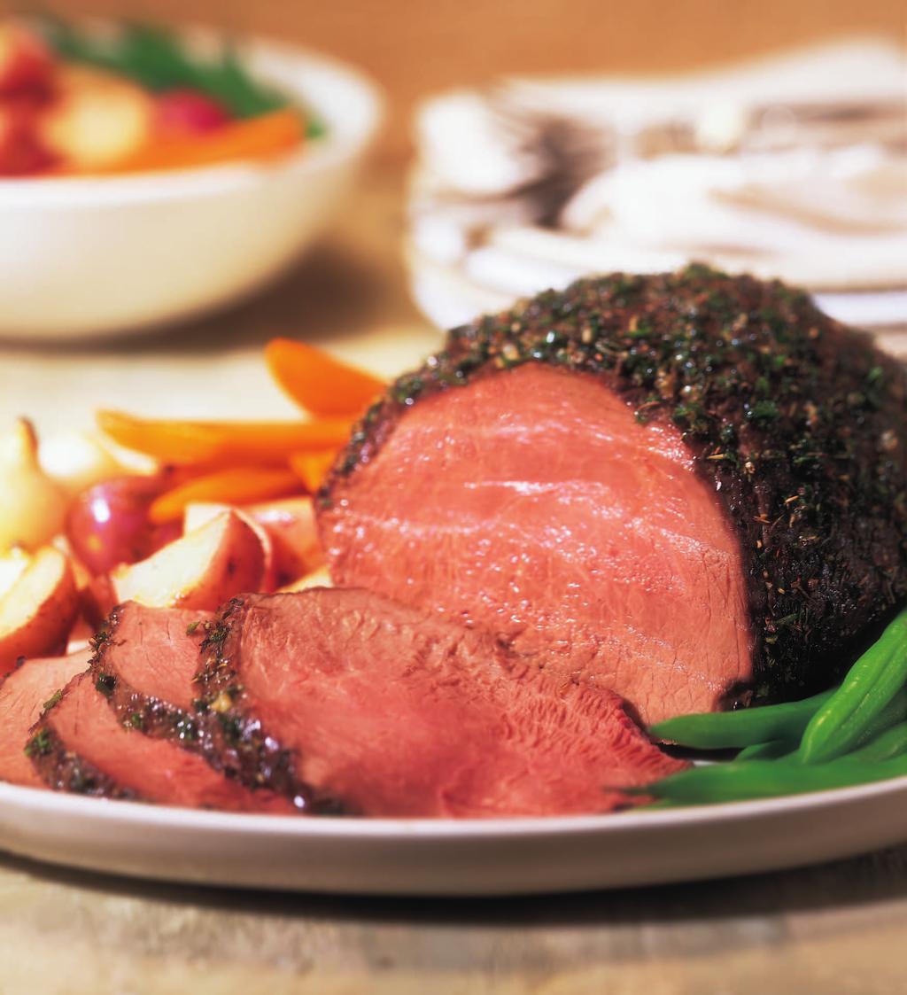 BEEF ROUND SIRLOIN TIP CENTER ROAST COOKING METHOD OVEN ROASTING Beef Round Sirloin Tip Center Roast Heat oven to 325 F. Place roast on rack in shallow roasting pan. Do not add water or cover.