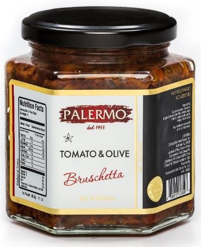 1 88 160 Palermo Bruschetta - Tomato & Olive 11 oz Glass 8-85616-00359-7