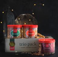 430* per box Trio Pack (3 x 225 gms Box each) Contains: The inviting almond,
