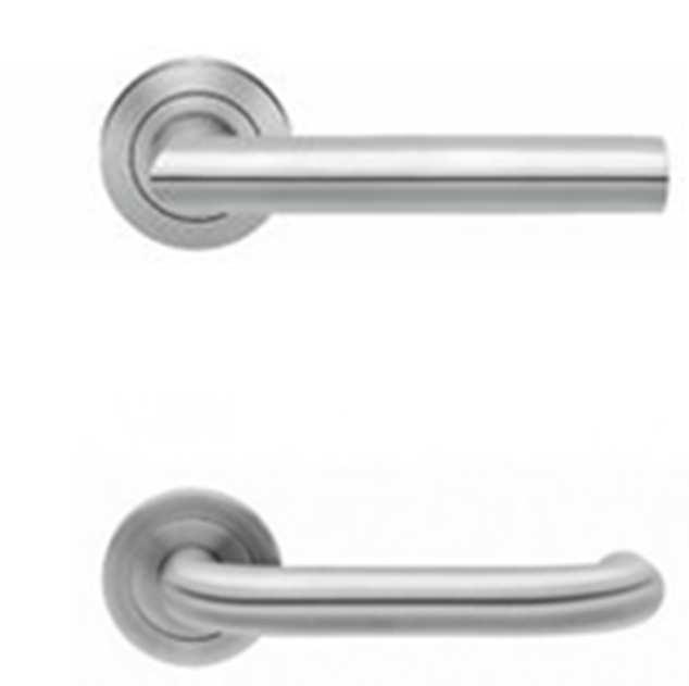 Lever Handles AMADEO Standard HBJ.SS.CL Lever with spring loaded rosette, style stainless steel, CL design, equal to grade 4 HBF.SS.UR Lever with spring loaded rosette, style stainless steel, UR design, equal to grade 4 HBF.