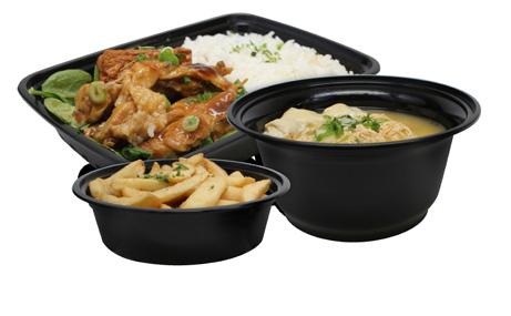 Karat PP injection molded bowls and deli containers are great for holding both