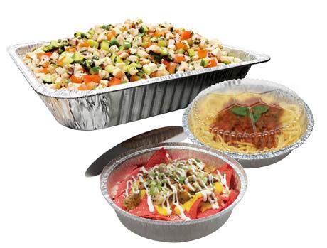Maintain the moisture and temperature of your food with aluminum pans, containers, and foil.