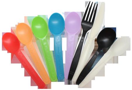 ECO-FRIENDLY UTENSILS Karat Earth plastic utensils are great for various types of food, and are made from bio-based materials.