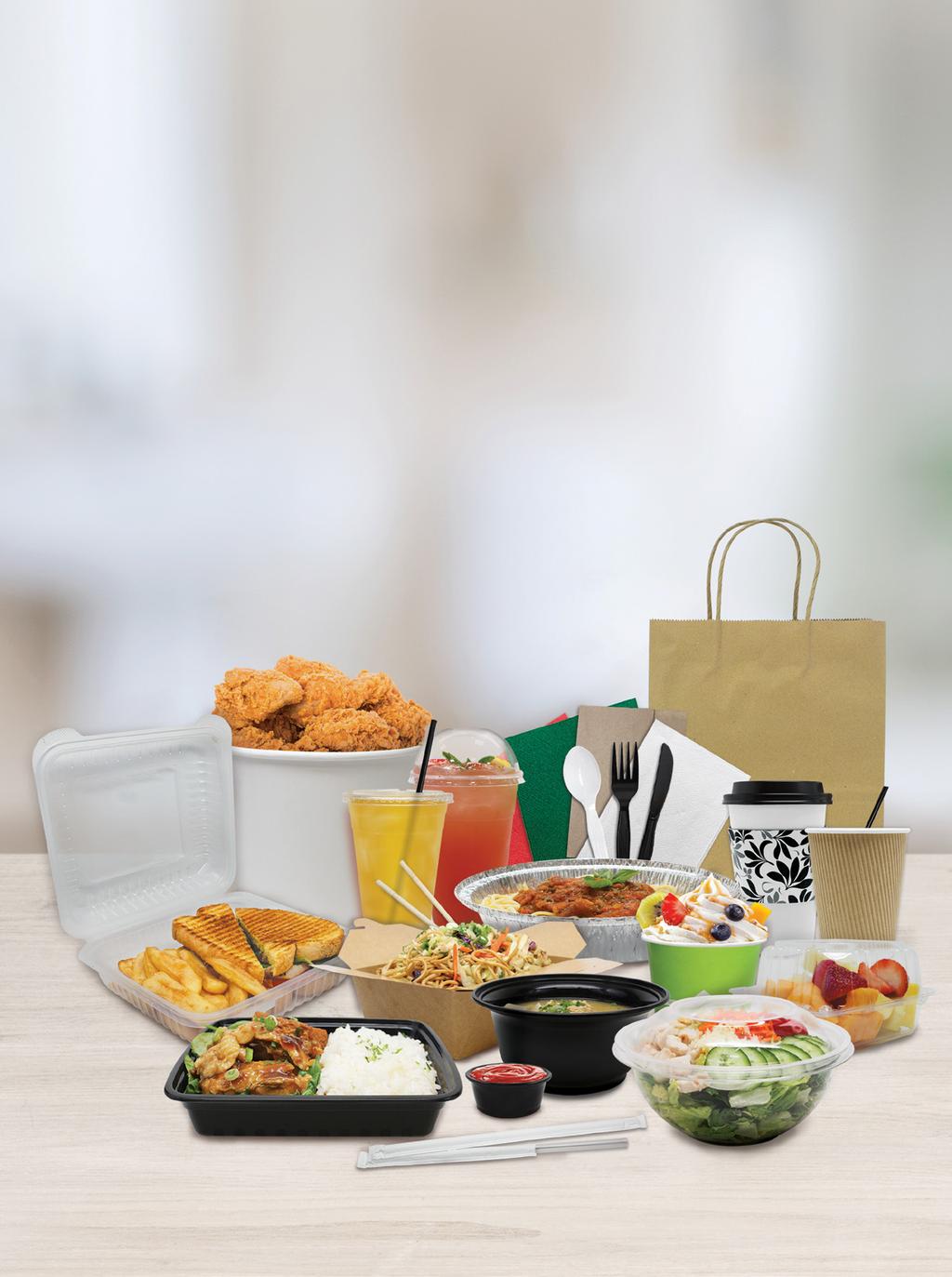 Premium Disposable Paper & Plastic Food Service Products 6 PolyPro/PP Cold Cups & Lids 18 Plastic Hinged Containers 25 Catering Supplies 8 PET Cold Cups & Lids 18 PET Salad Bowls & Lids 26 Napkins 9