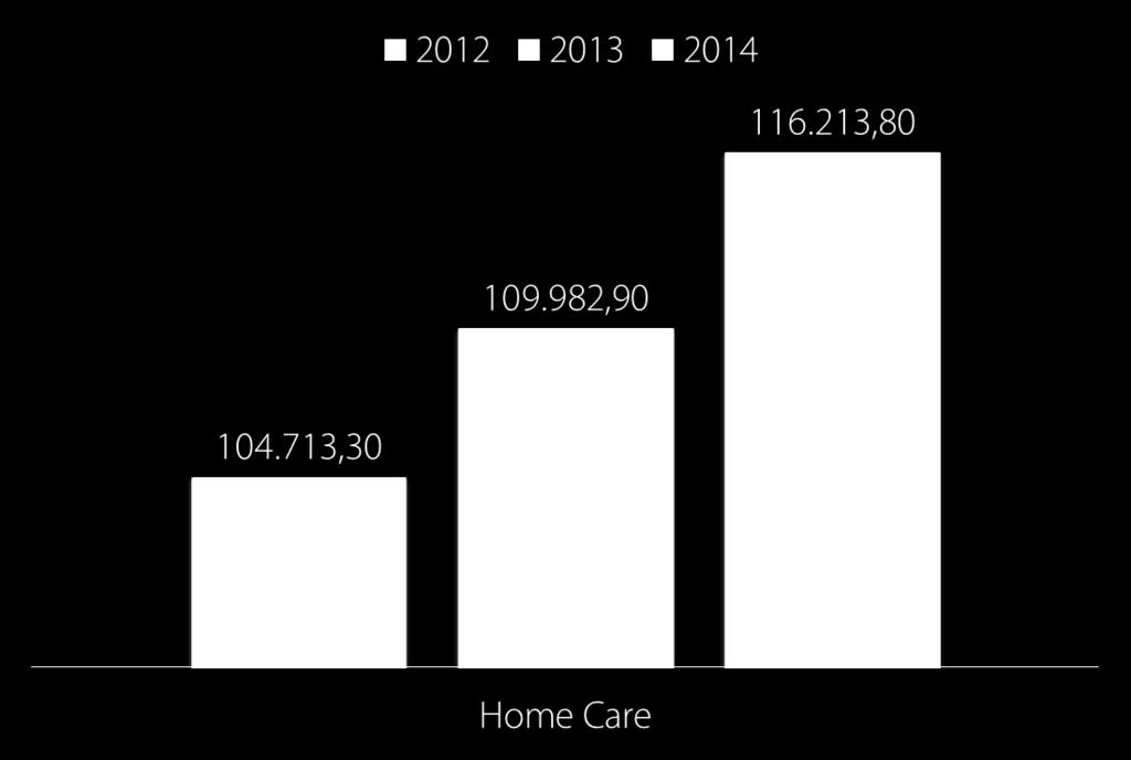 Global Market Size Home Care, total (Data mn, RSP) * *Laundry Care,