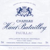 CH HAUT BATAILLEY, PAUILLAC 120 150 2012-2022 There is no doubt that Francois Xavier Borie s wines are some of the most exciting in Pauillac.