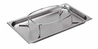 to your buffet table with the prime rib carving holder accessory. The stainless steel prongs are designed to hold a prime rib in a stationary and upright position for carving.