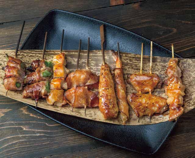 ROBATA SKEWERS ROBATA, ALSO KNOWN AS "FIRE-SIDE COOKING" IS A TRADITIONAL METHOD OF COOKING FROM JAPAN.