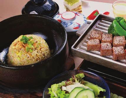 tea pot soup WAGYU ISHIYAKI SET RM68 Stone grilled wagyu beef and tempura