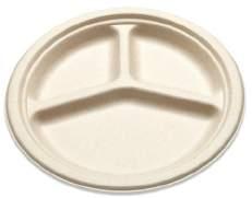 Natural Brown Dinnerware & Trays Made with wheat straw pulp BPI certified compostable*
