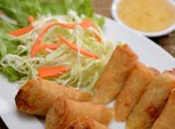 Cole slaw and egg rolls Cabbage can be green or