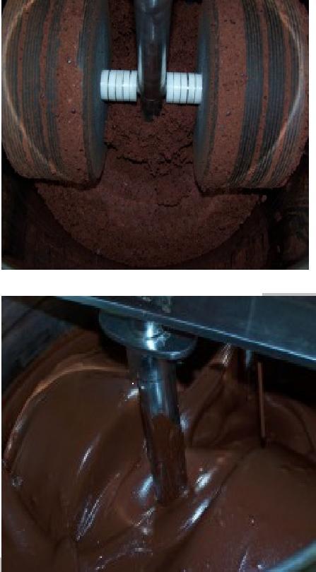 CocoaTown ECGC-65E is a grinder optimally designed to grind between 30lbs and 65lbs of cocoa nibs per batch.
