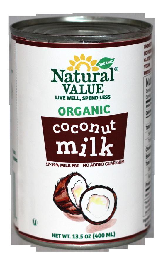 Organic Coconut Milk 4 Now Fair-Trade Certified 4 Non-GMO 4 Ingredients: Coconut and water. 4 Nothing is added.