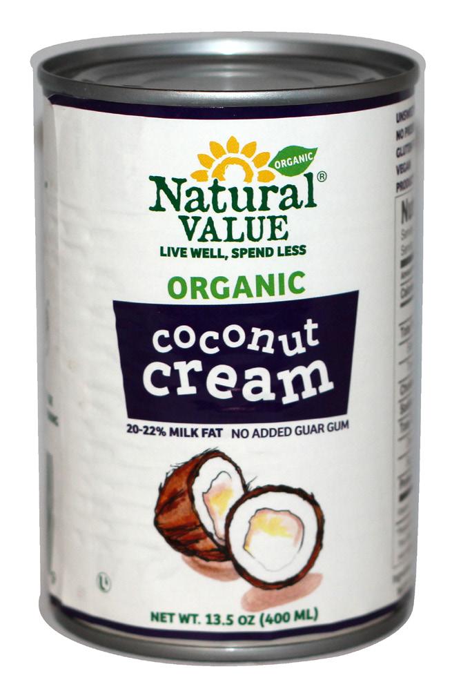 Organic Coconut Cream 4 BPA-Free Lining 4 Non-GMO 4 Product of the Philippines 4 Made with deep well water