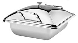 CHAFING DISHES 9 2/3 SIZE 8332301 rectangular induction chafer 2/3 size with stainless steel lid 8332302 rectangular induction chafer 2/3 size with golden rose lid 8332303 rectangular induction