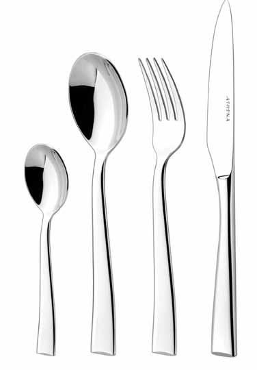 15258 Cake fork 148mm 15259 Table spoon 204mm 15253 Dessert spoon 184mm 15254 Soup spoon 178mm 15261 Ice